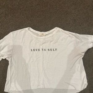 Size xs cropped tee
